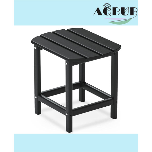 AQUABUBINC Outdoor Plastic Side Table Wayfair